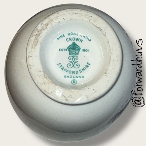 Vintage Crown Staffordshire Egg Coddler – Fine Bone China - Picture 6 of 8